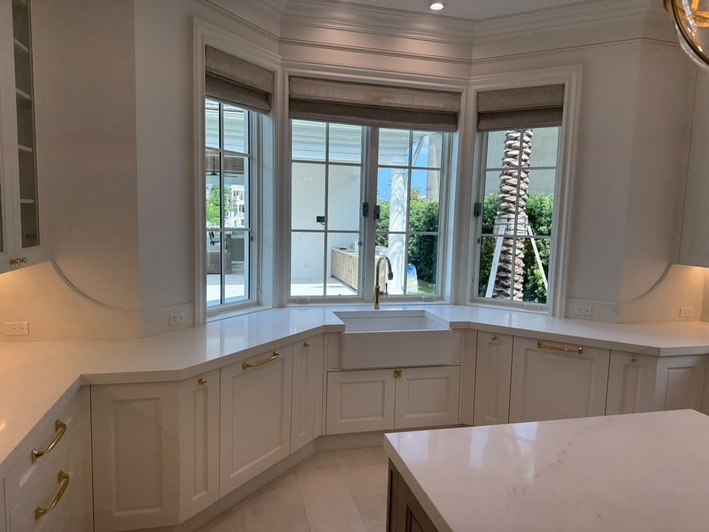 Kitchen ready after post-construction cleaning