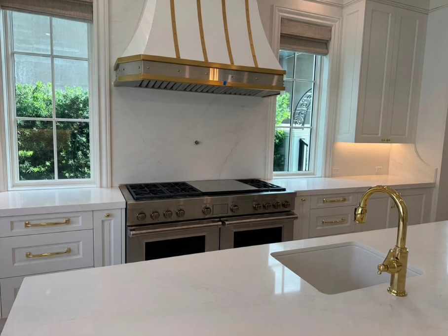 Spotless kitchen after final detailing